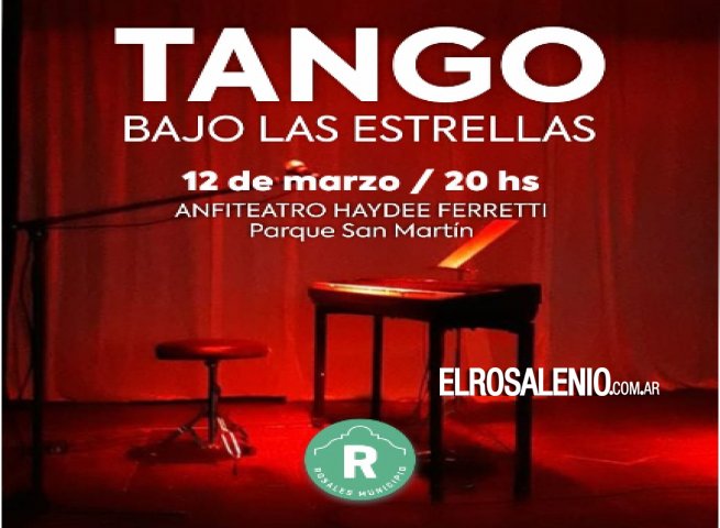 Esta noche se presentará “Tango Bajo las Estrellas“ en el Parque San Martín