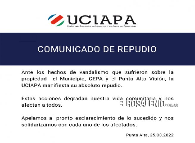 Repudio generalizado a los ataques con arma de fuego recibidos por el municipio y la CEPA