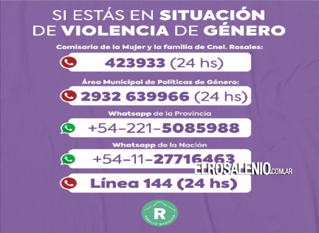 Sepa dónde comunicarse ante situaciones de Violencia de Género