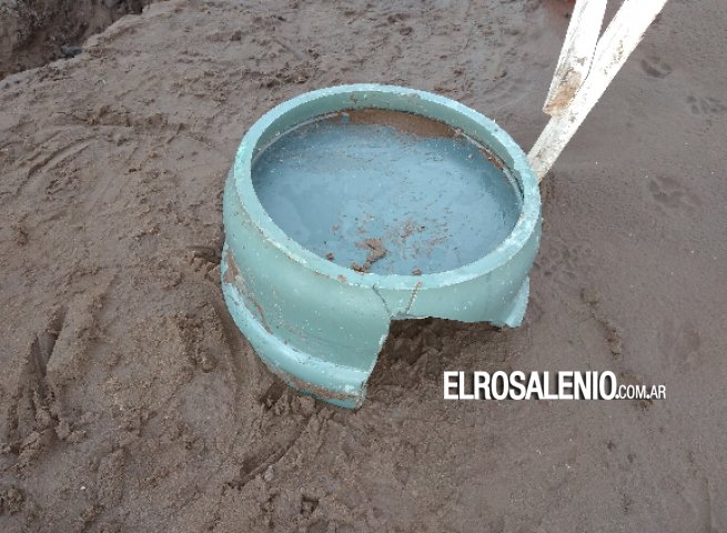 Repararon la pérdida de agua en Quintana y 25 de Mayo