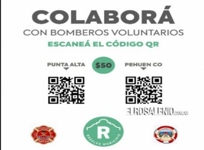 Habilitan Códigos QR para colaborar con los Cuarteles de Bomberos del distrito