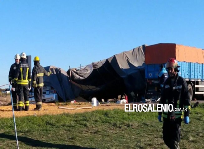 Siniestro vial mútiple entre camiones dejó un conductor fallecido