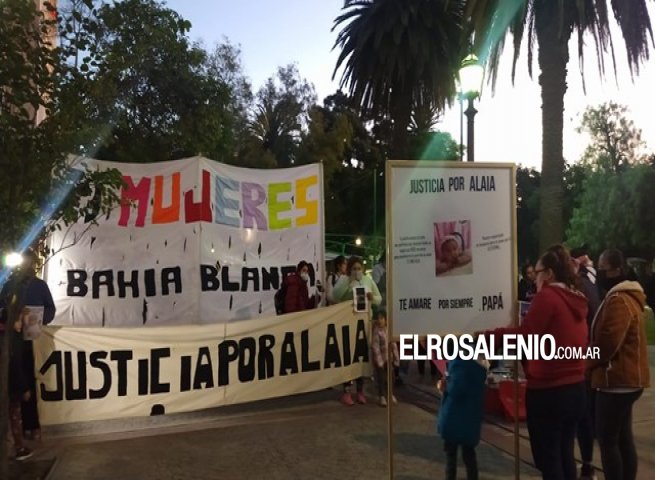 Masiva marcha por Alaia, la beba abusada y asesinada en Punta Alta