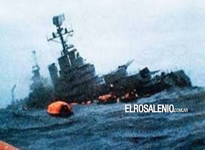 Veteranos del Belgrano zarparon al punto del Atlántico donde fue hundido el Crucero
