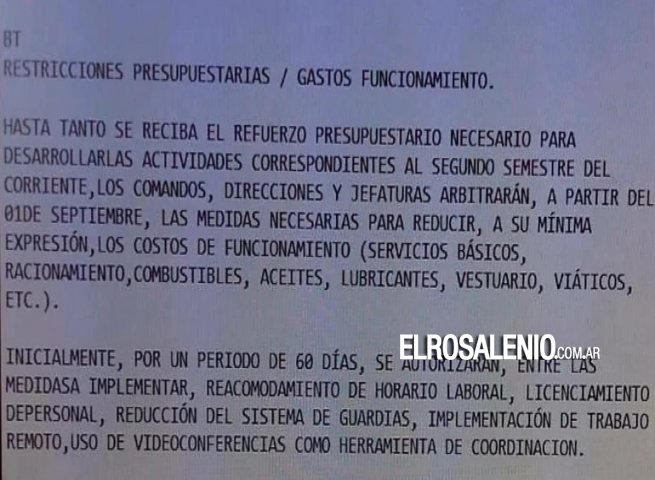 La Armada reduce horarios de trabajo, guardias y también hará home office