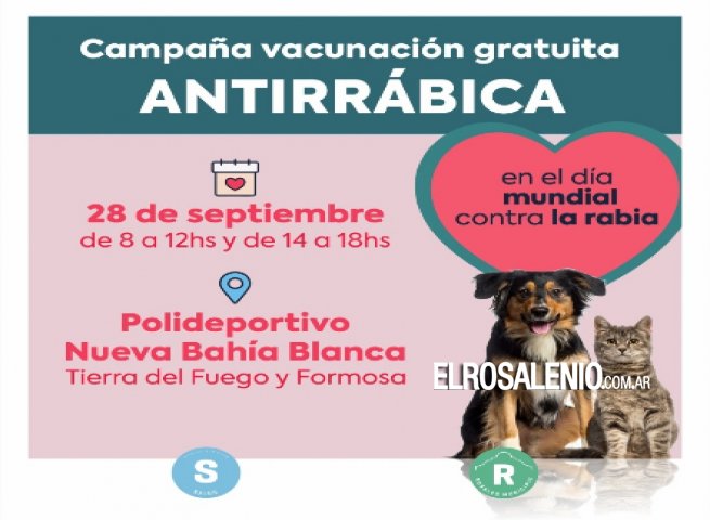 Este miércoles realizarán jornada de vacunación antirrábica 