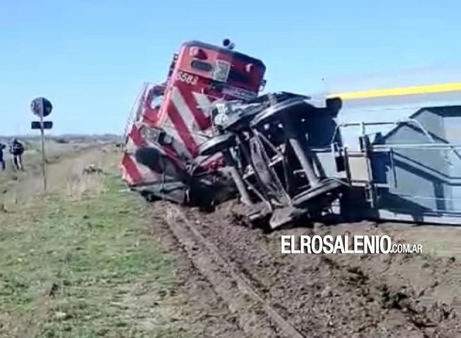 Saavedra: Descarrilan y vuelcan dos vagones de una formación ferroviaria 
