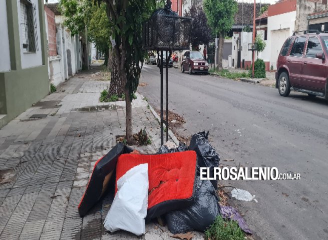 Zona Centro: La recolección de residuos voluminosos se realizará hasta el sábado 26