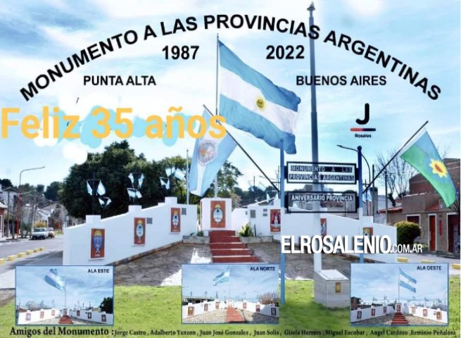 Celebrarán este martes los 35 años del Monumento a las Provincias Argentinas