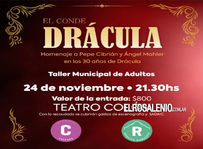 Este jueves presentarán la obra “El Conde Drácula“