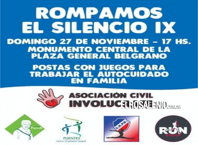 “Rompamos el Silencio“: Involucrate realizará una jornada abierta de concientización