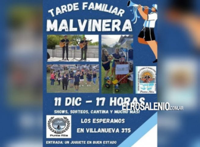 Tarde familiar malvinera en el Centro de Veteranos