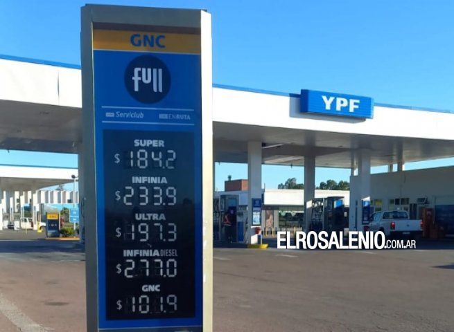YPF implementó el aumento de 4% de enero: Cuánto cuesta el combustible en Punta Alta