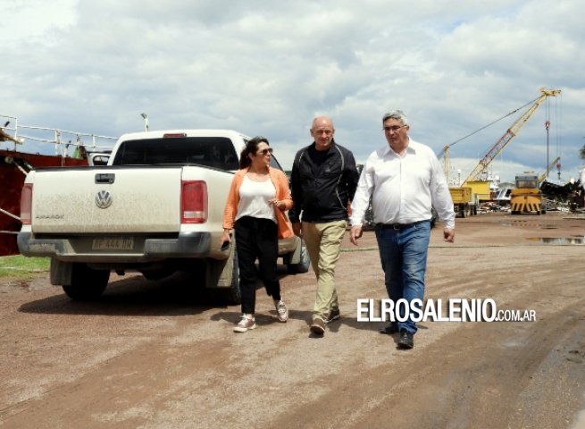 Uset recorrió inversiones en Puerto Rosales junto al Ministro de Desarrollo Agrario 