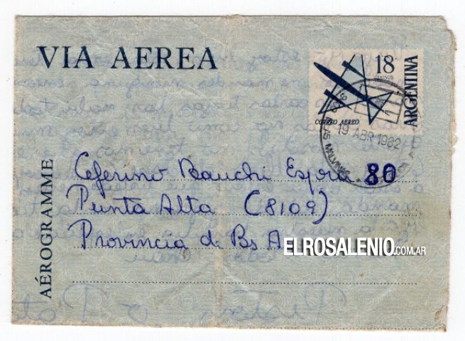 Veterano de Guerra de Malvinas puntaltense encontró su carta siendo subastada