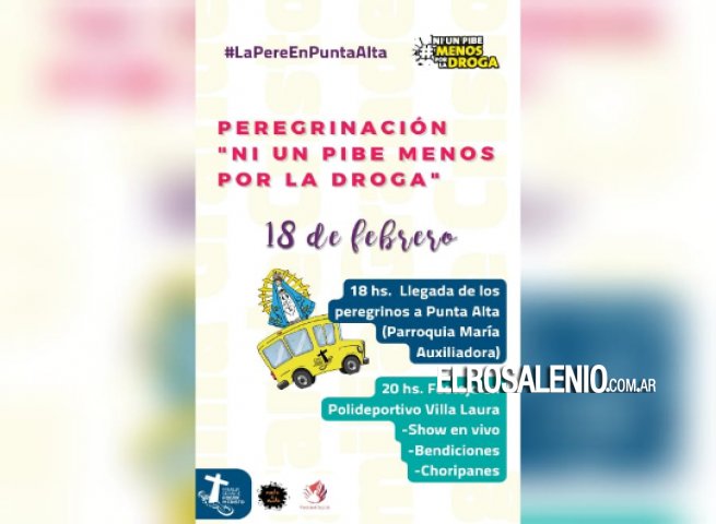  “Ni un pibe menos por la droga”: El sábado 18 en Coronel Rosales