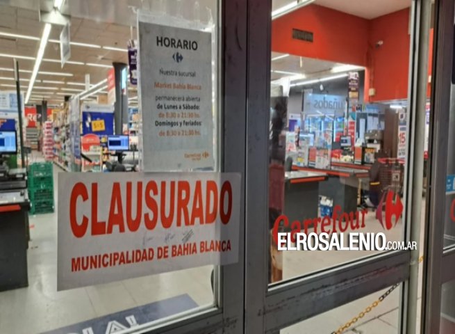 Clausuraron el supermercado Carrefour por falta de higiene