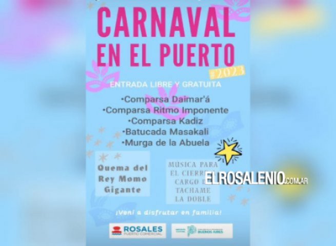 Puerto Rosales y su versión del Carnaval, esta noche