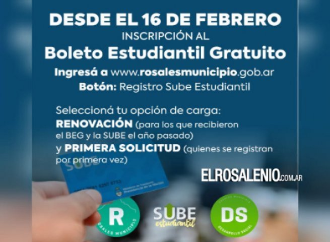 Continúa la inscripción para el Boleto Estudiantil Gratuito 2023