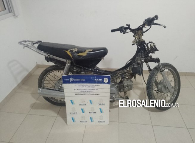 Puntaltense recuperó la moto que le habían robado