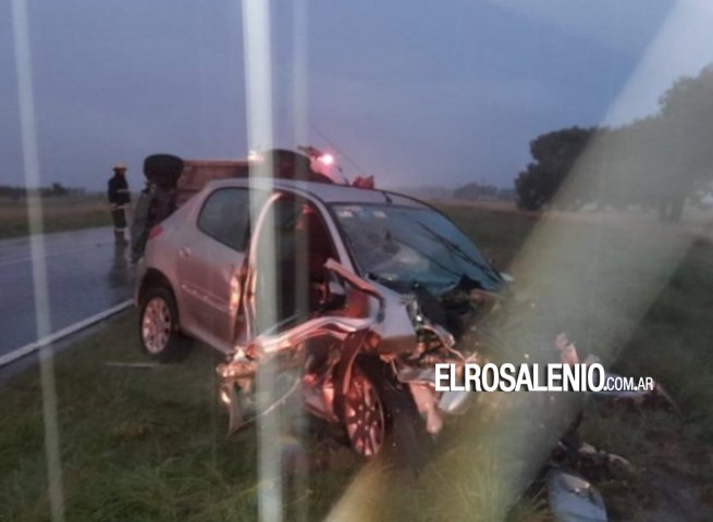  Dos mujeres murieron en un choque frontal en la Ruta 51 cerca de Cabildo 
