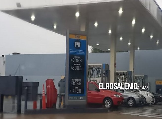 Desde ayer, 4 por ciento mensual de aumento en combustibles