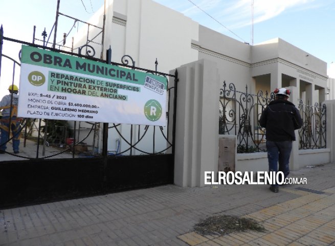 Realizaron arreglos y pintura en el Hogar Municipal del Anciano