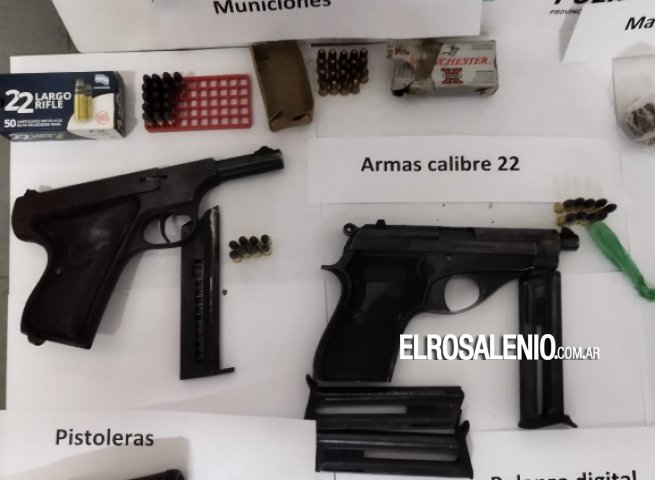 Allanaron una casa por un robo, pero encontraron droga y armas