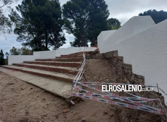 Trabajos de reacondicionamientos en el Parque San Martín