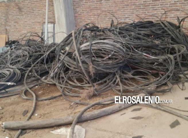 Encontraron 3500 kilos de cables robados a EDES 
