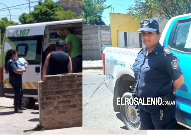 Una policía asistió a una mujer a dar a luz en su casa