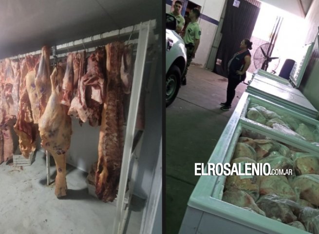 Secuestraron 4 toneladas de carne en un frigorífico clandestino