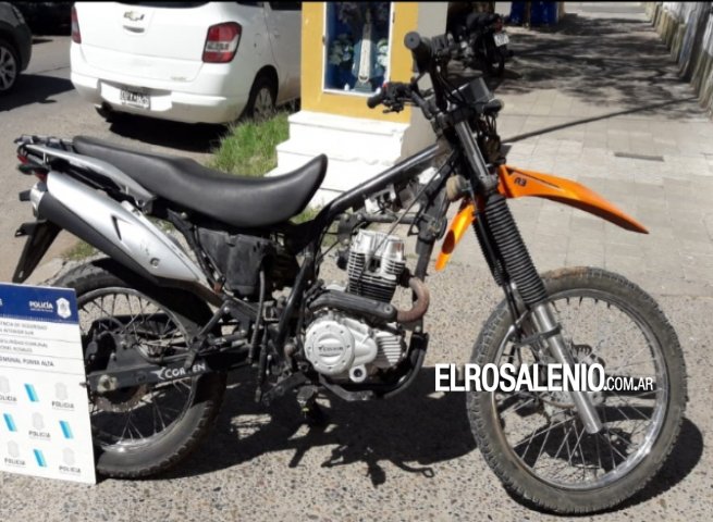 Otra moto que había sido robada circulaba por la ciudad