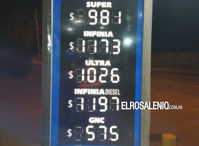 Nuevos valores de combustible en Punta Alta, luego del aumento