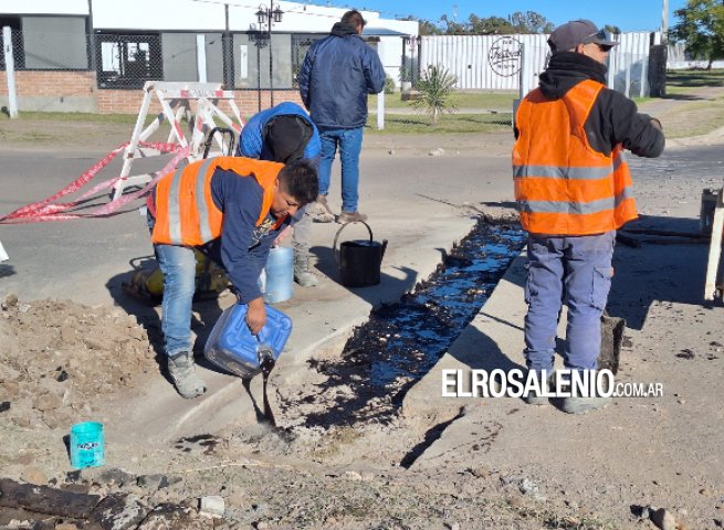 Gral terminó reparaciones en hormigón y ahora continúa con asfalto frío