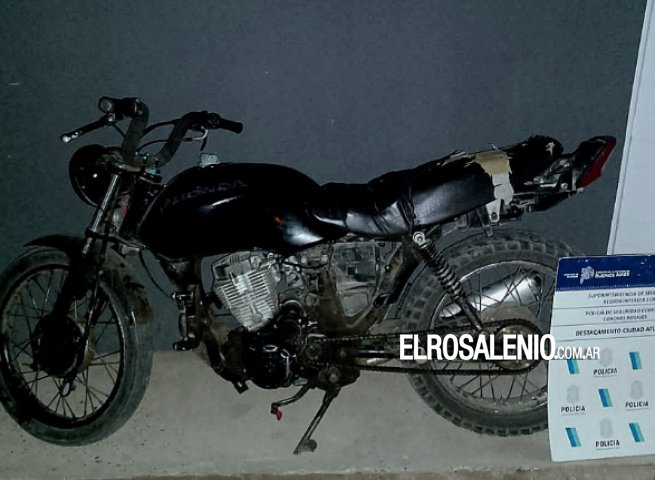 Encontraron una moto que había sido robada el año pasado