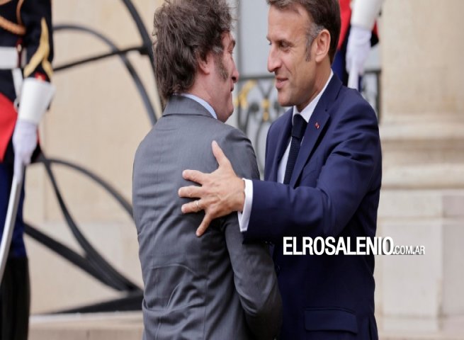 Milei se reunió con Macron antes de la fiesta inaugural de los Juegos Olímpicos