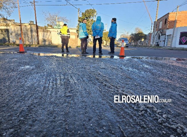 Cuáles son las calles cortadas por el hielo y la escarcha