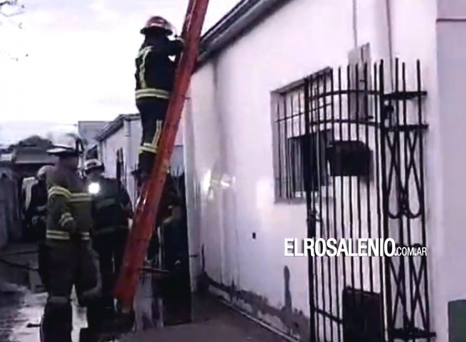 Bomberos trabajaron en otro principio de incendio