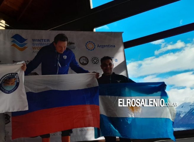 Destacada participación del puntaltense Lucero nadando en Los Glaciares