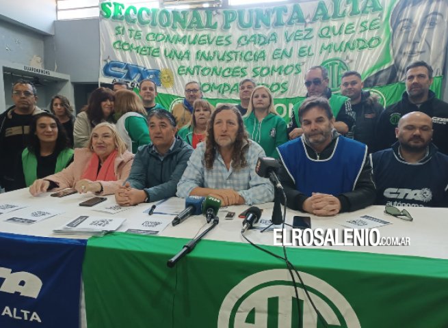 ATE relanzó en Punta Alta campaña para juntar “1millón de firmas contra el DNU de Milei”