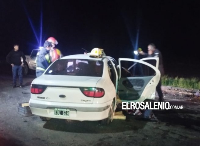 Choque frontal de autos en ruta3 dejó un fallecido y heridos