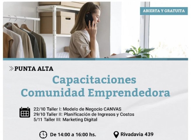 Capacitaciones para emprendedores en el Marco del Programa Municipal de Acompañamiento