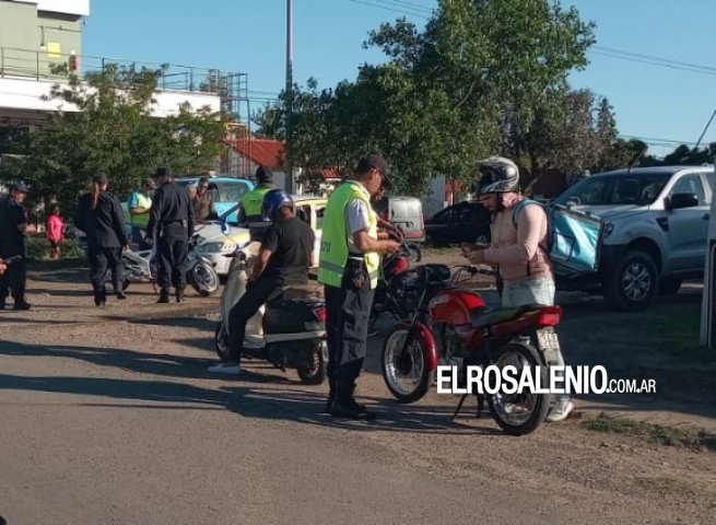 Secuestraron 18 motos y 1 auto en amplio operativo policial