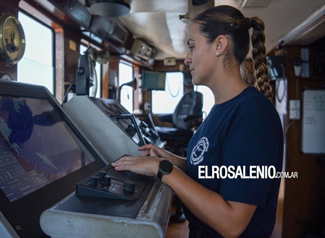 La radarista mujer de la fragata ARA “Libertad” es puntaltense