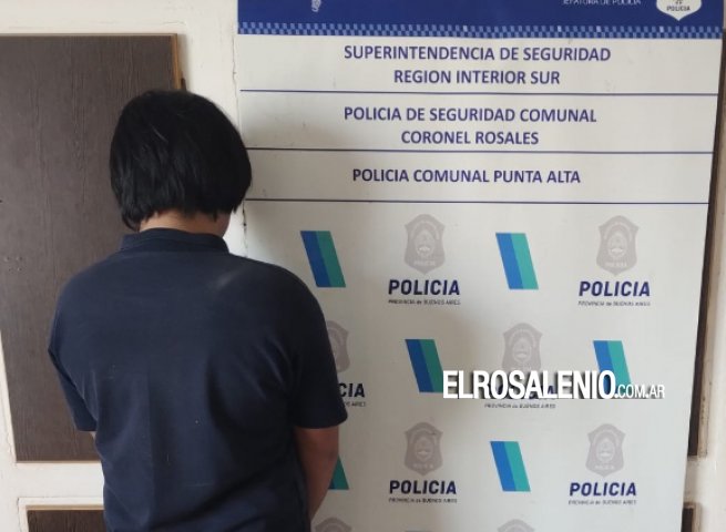 Un vecino retuvo a un joven que le robaba una manguera y fue aprehendido por la Policía 