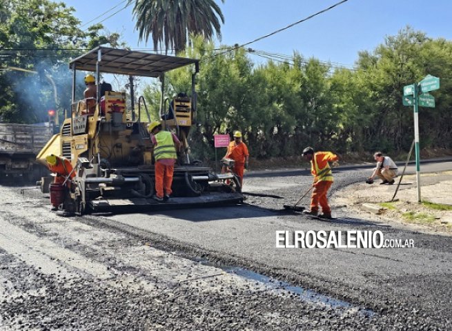 Continúa la repavimentación en Pasaje Gutiérrez y Villanueva