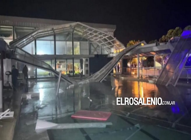  Graves daños en el Hospital de Benito Juárez por el temporal que azotó la provincia 
