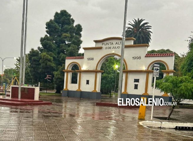 Nuevamente la lluvia se hace sentir en Punta Alta, con Alerta Amarillo