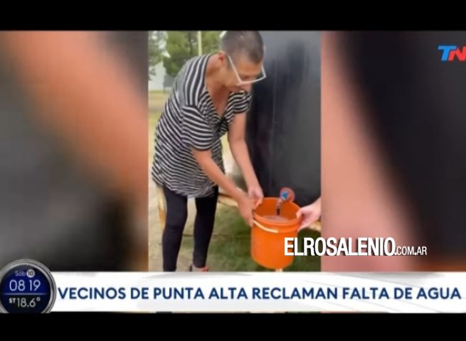 Vecinos de Punta Alta pudieron reclamar por el agua en un medio nacional